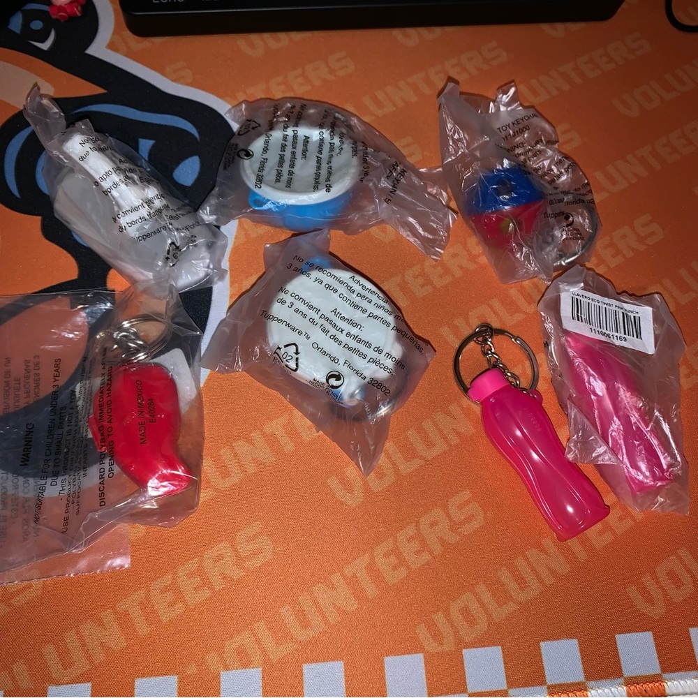 Tupperware Keychain lot